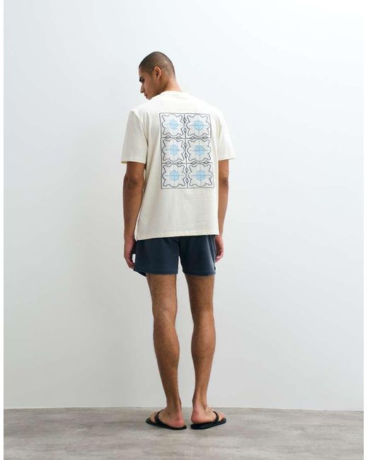 Threadbare White Back Print T-shirt for men