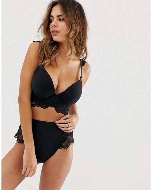 black bikini top fuller bust