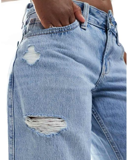 Hollister Blue Low Rise baggy Jeans