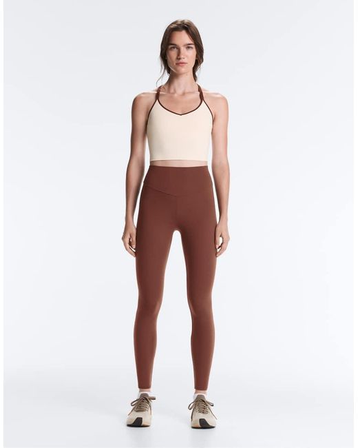 Oysho Red Comfortlux Contrast Strap Tank Top