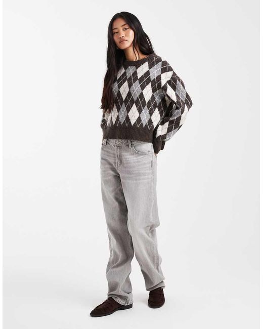 ONLY Gray Brushed Knitted Jumper