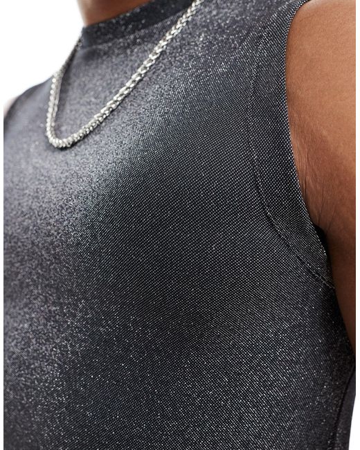 ASOS Gray Muscle Tank Vest for men