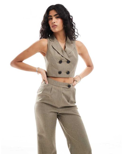 Miss Selfridge Elegante Gilettop in het Green