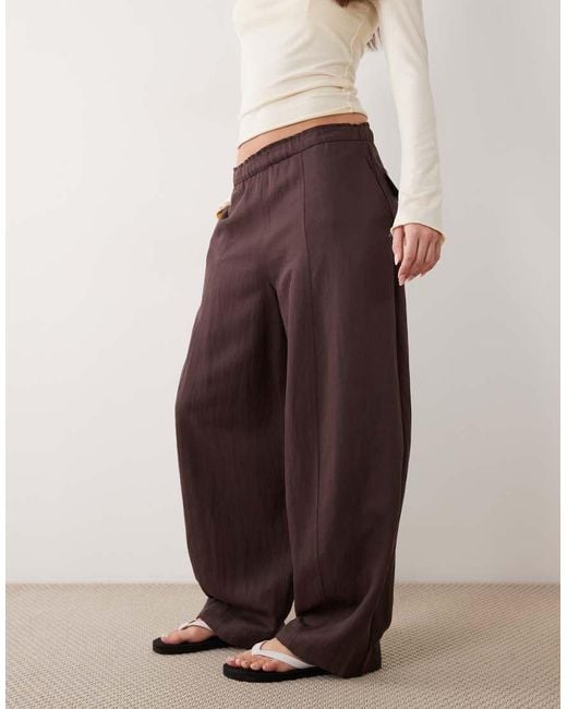 Mango Purple Relaxed Trouser