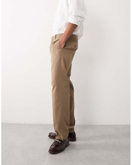 Mango Natural Straight Leg Tailored Trouser for men