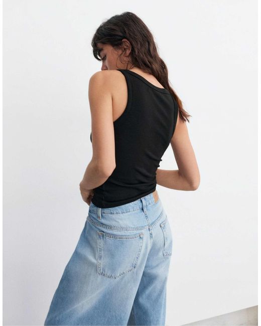 Pull&Bear Black – basic-tanktop