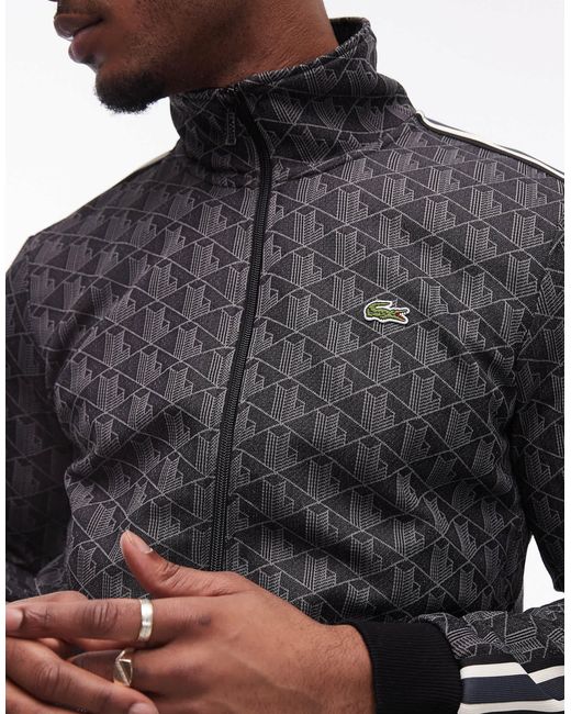 Lacoste Blue Monogram Co-ord Track Jacket for men