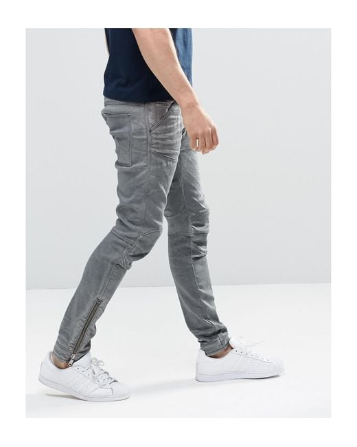 G-Star RAW 5620 3d Ankle Zip Super Slim Jeans for Men | Lyst