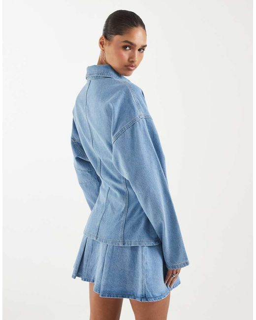 ASOS Blue Batwing Denim Shirt