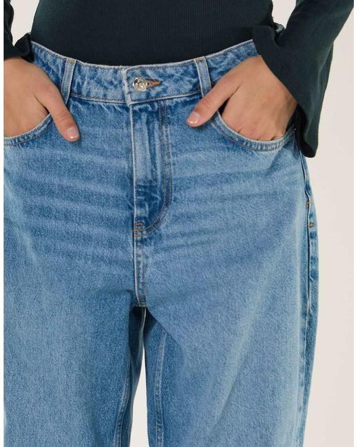 Glamorous Blue Relaxed Straight Leg