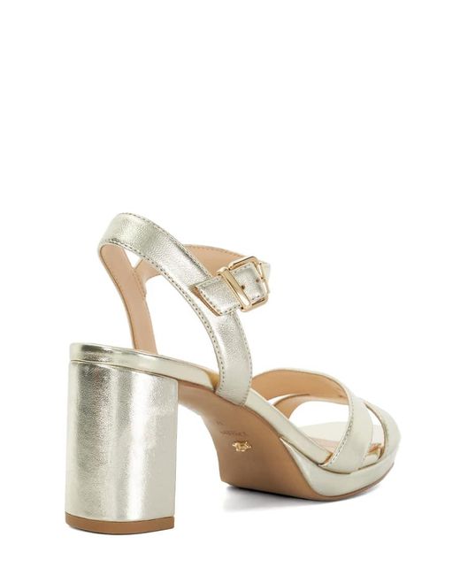 Dune Metallic Manifesting Heels Sandals