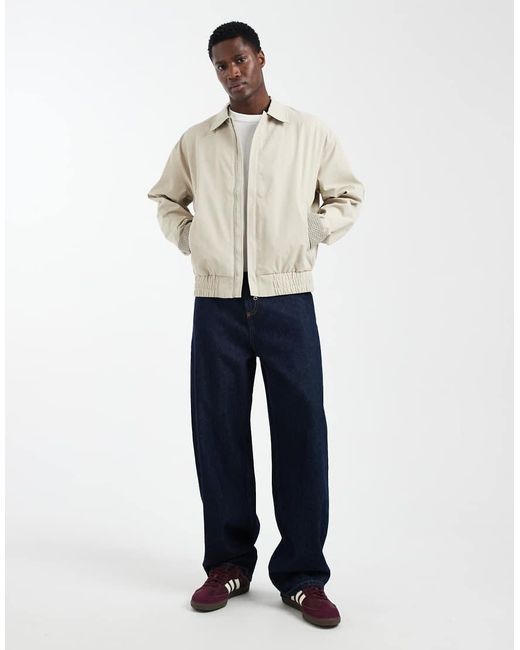 ASOS Natural Bomber Jacket for men