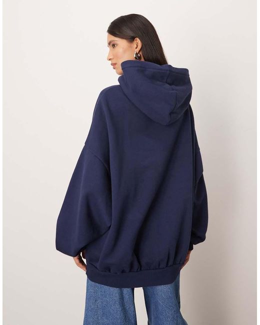 ARRANGE Blue Oversized Premium Heavy Weight Hoodie