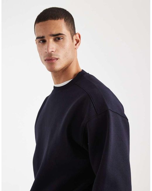 Cotton On Blue Box Fit Crew Sweater for men