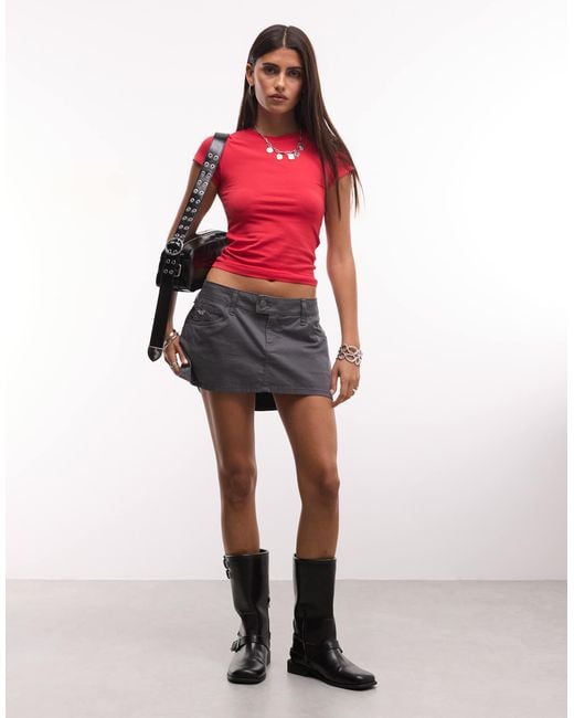 Collusion Red Fitted Tee