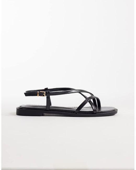 Raid Black Aluna Flat Sandals