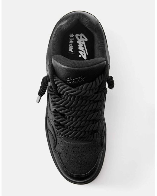 Pull&Bear Schnür-sneaker in Black für Herren
