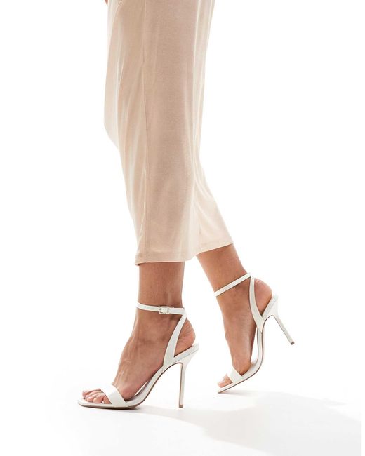 ASOS Natural Nali Barely There Heeled Sandals