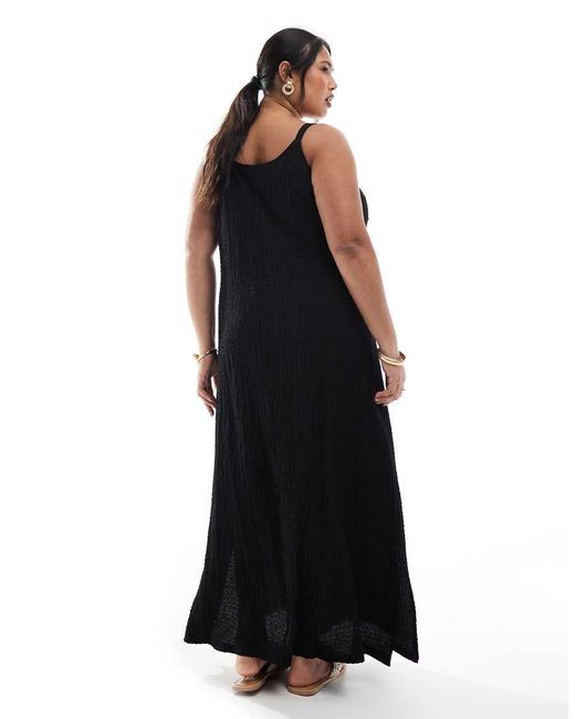 ONLY Black Textured Maxi Dress
