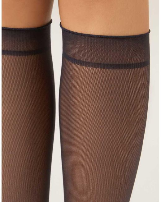 Calzedonia Blue Sheer Socks