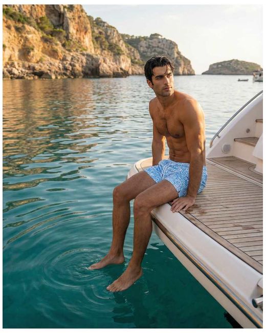 Apreslife Blue Under The Sea Swim Shorts for men