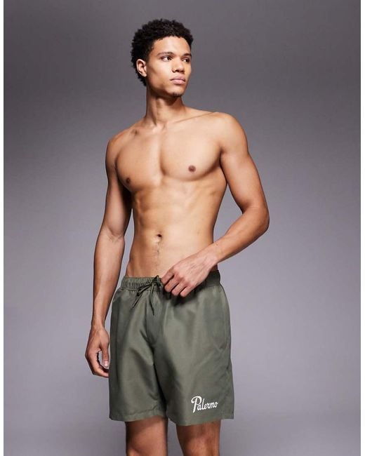 ASOS Gray Swim Shorts for men