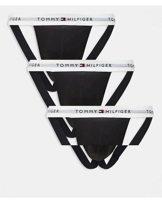 Tommy Hilfiger Signature Cotton Essentials in het Black voor heren