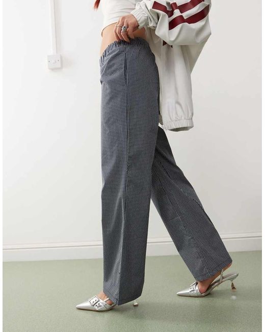 Edikted White Ellery Pull On Boxer Style Trouser