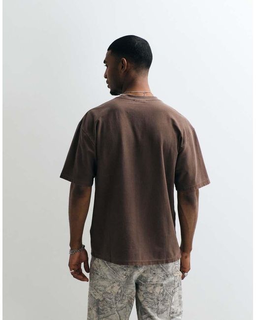 Carhartt Brown Loose Pocket T-shirt for men