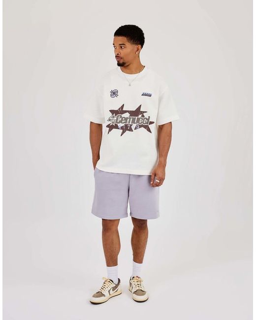 CERNUCCI White Relaxed Jersey Short for men
