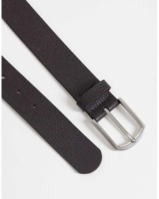 ASOS White Leather Texture Belt for men