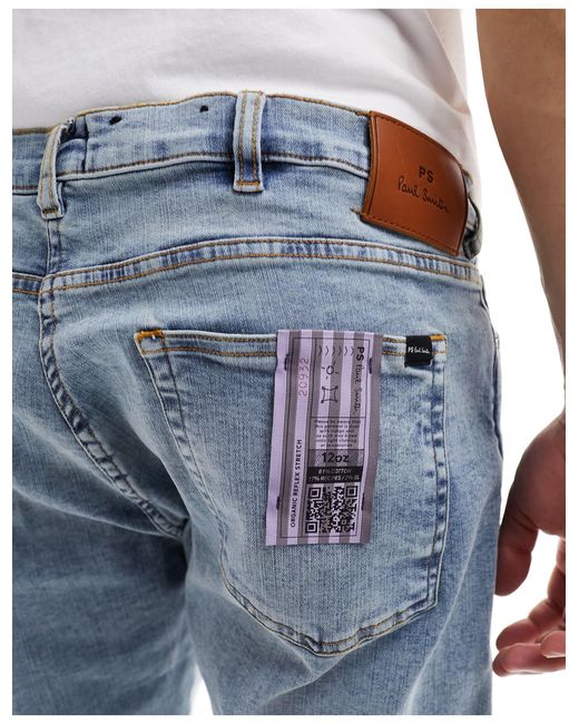 Jeans affusolati lavaggio chiaro di PS by Paul Smith in Blue da Uomo