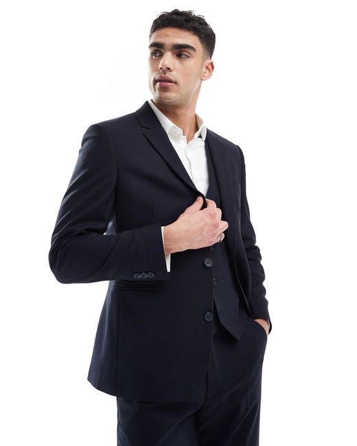 ASOS Blue Slim Suit Jacket for men
