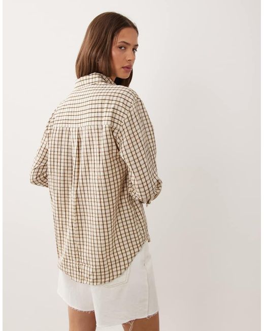 Mango Natural Oversized Shirt