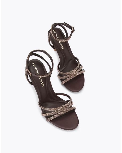 KG by Kurt Geiger White Fancy Heeled Sandals