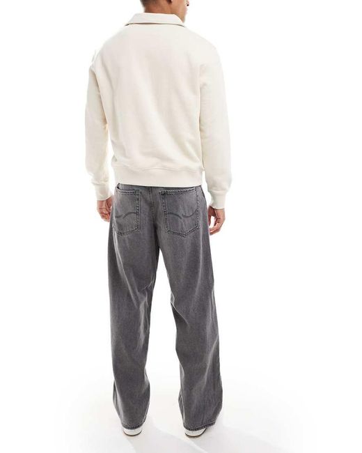 Vaqueros Grises Muy Holgados Dave De Jack & Jones de hombre de color White