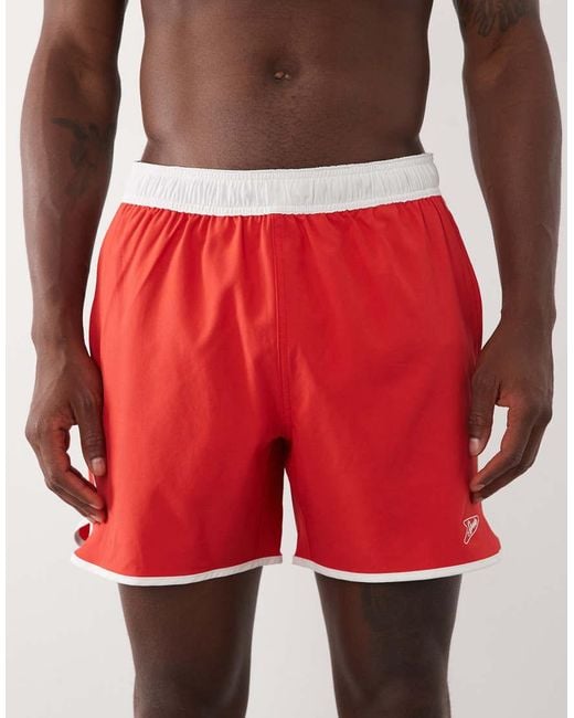 Speedo Red Logo Volley 16' Swim Shorts for men