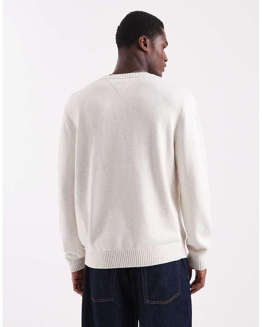 Tommy Hilfiger White Flag Jumper for men