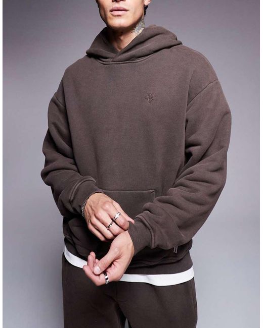 Sudadera Lavado Con Capucha Essentials De (Parte De Un Conjunto) The Couture Club de hombre de color Gray