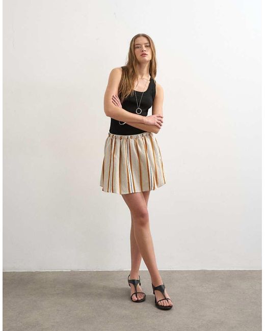 TOPSHOP Multicolor Elasticated Mini Skirt