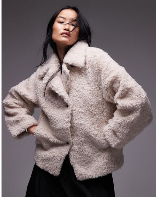 & Other Stories Brown – kunstpelzjacke