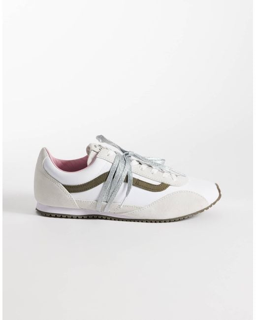 Vans White Luxe Super Low Pro Sneakers