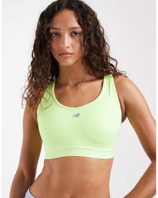 New Balance Green Essential Run Sports Bra
