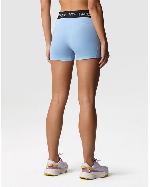 The North Face Blue – tech – knappe legging-shorts