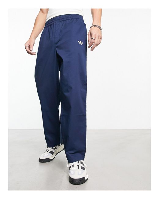 adidas Originals Bloke Pop Slim Fit Trousers in Blue for Men | Lyst