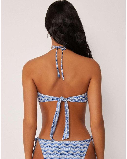 Calzedonia Blue Bandeau Bikini Top Reflection
