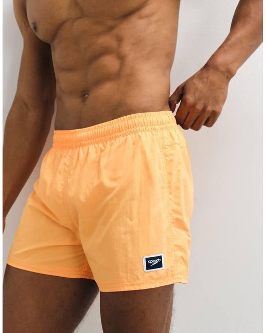 Speedo White Solid Retro 13" Volley Swim Short for men