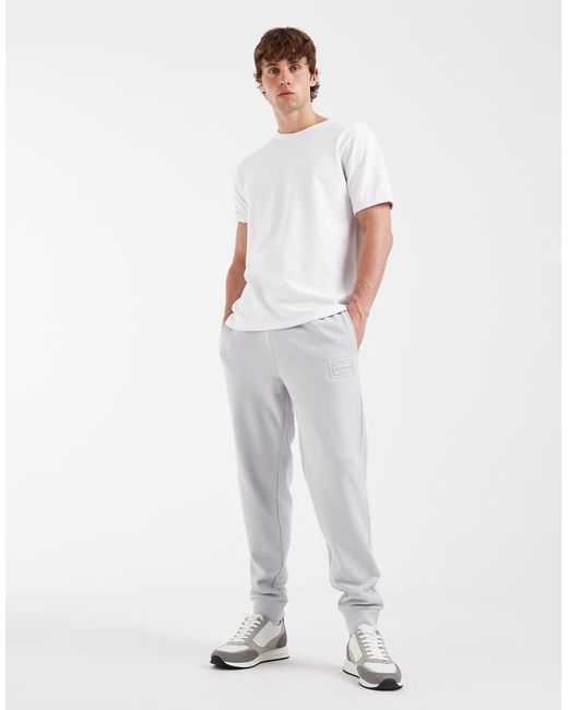 Lacoste White Slim Jersey jogging Bottoms for men
