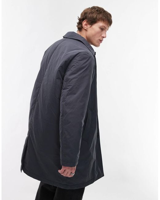 ARKET Blue Padded Overcoat for men