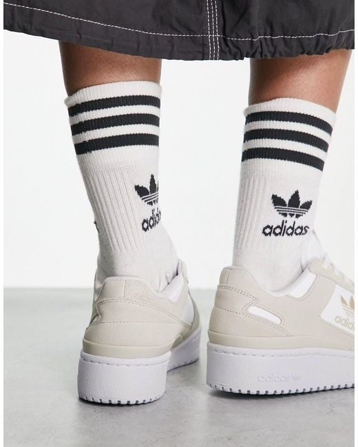 Forum bold - sneakers grigie e bianche di Adidas Originals in Black